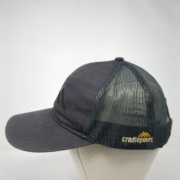 Cradlepoint Snapback Mesh Back Trucker Hat Gray One Size Port Authority - Picture 3 of 8